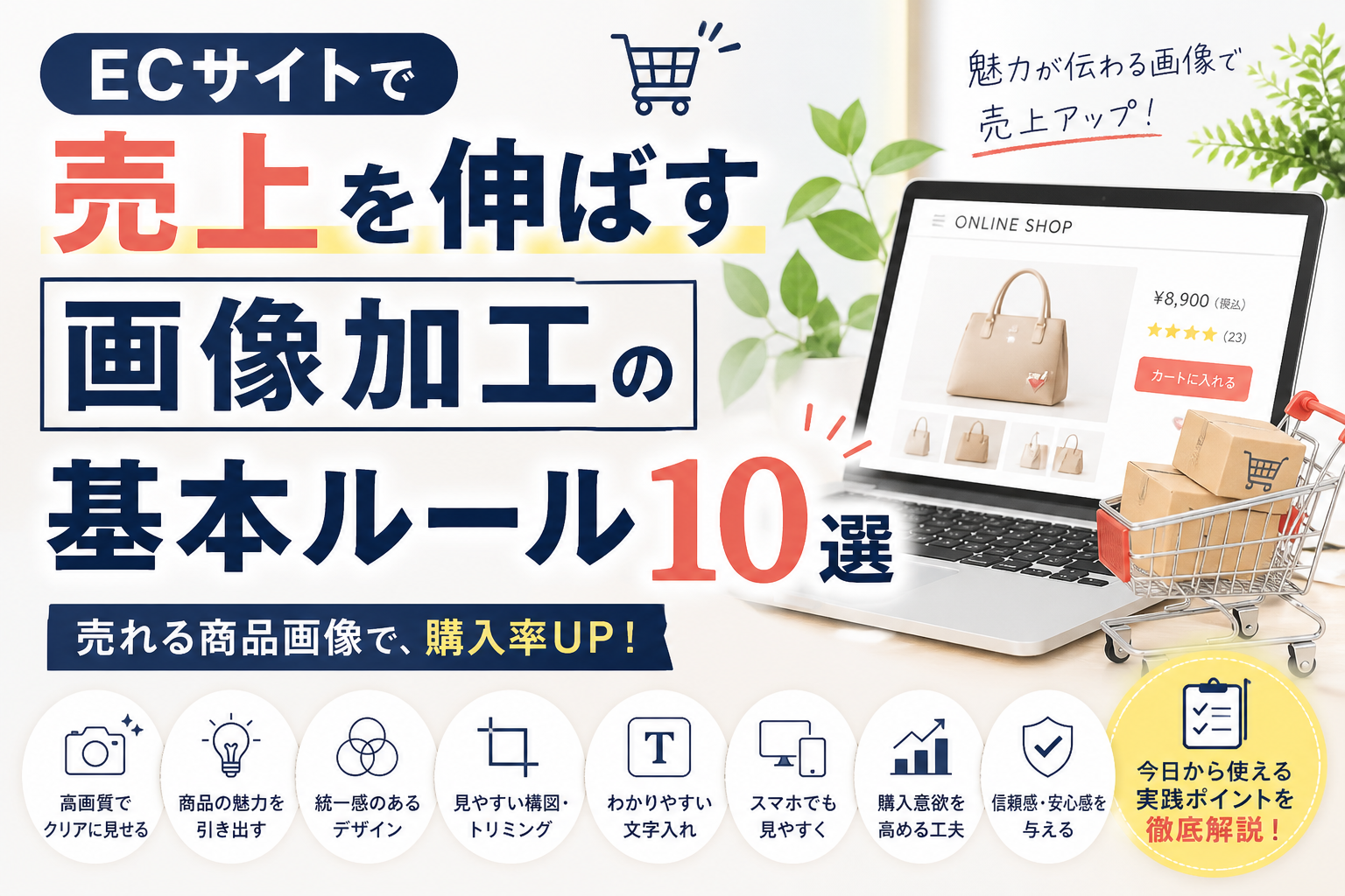ECサイトで売上を伸ばす画像加工の基本ルール10選