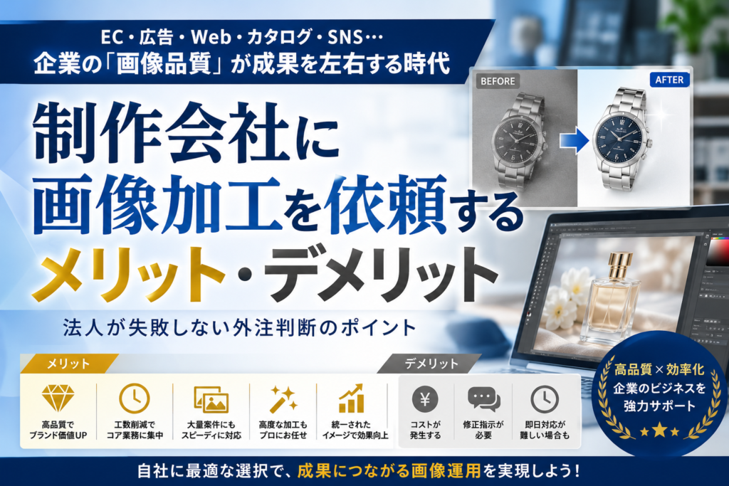 制作会社に画像加工を依頼するメリット・デメリット｜法人が失敗しない外注判断のポイント